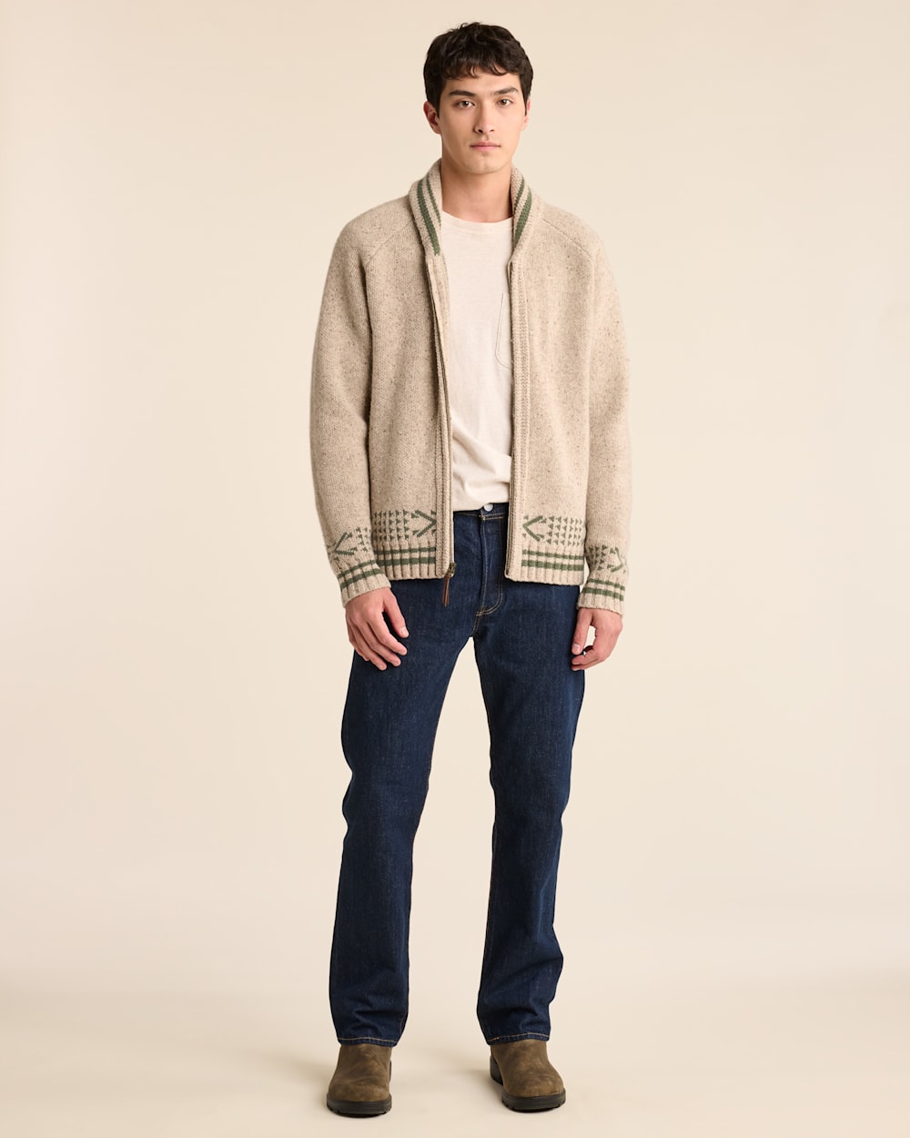 MEN'S SALMON FALLS LAMBSWOOL CARDIGAN