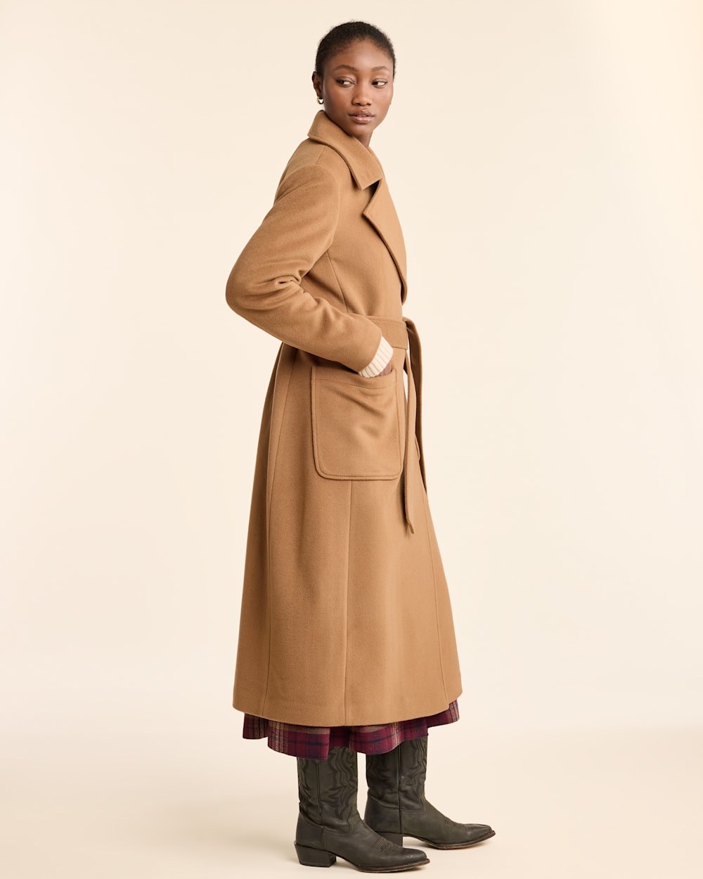 WOMEN'S NOB HILL WOOL WRAP COAT