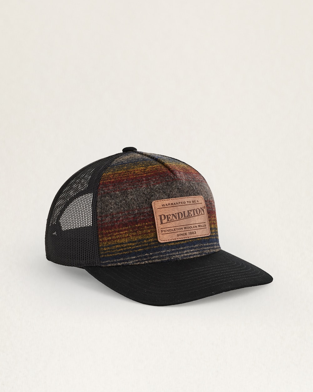 OMBRE STRIPE WOOL TRUCKER HAT