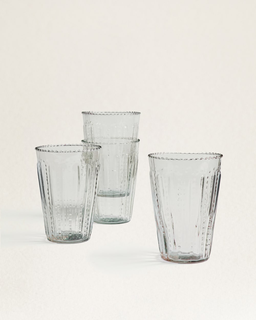 RUFFLE GLASS TUMBLER SET