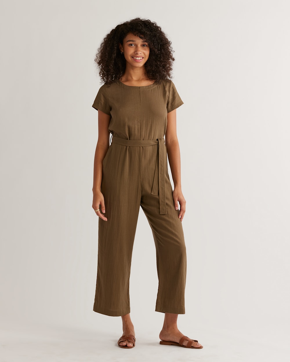 WOMEN'S LILA LINEN-BLEND JUMPSUIT