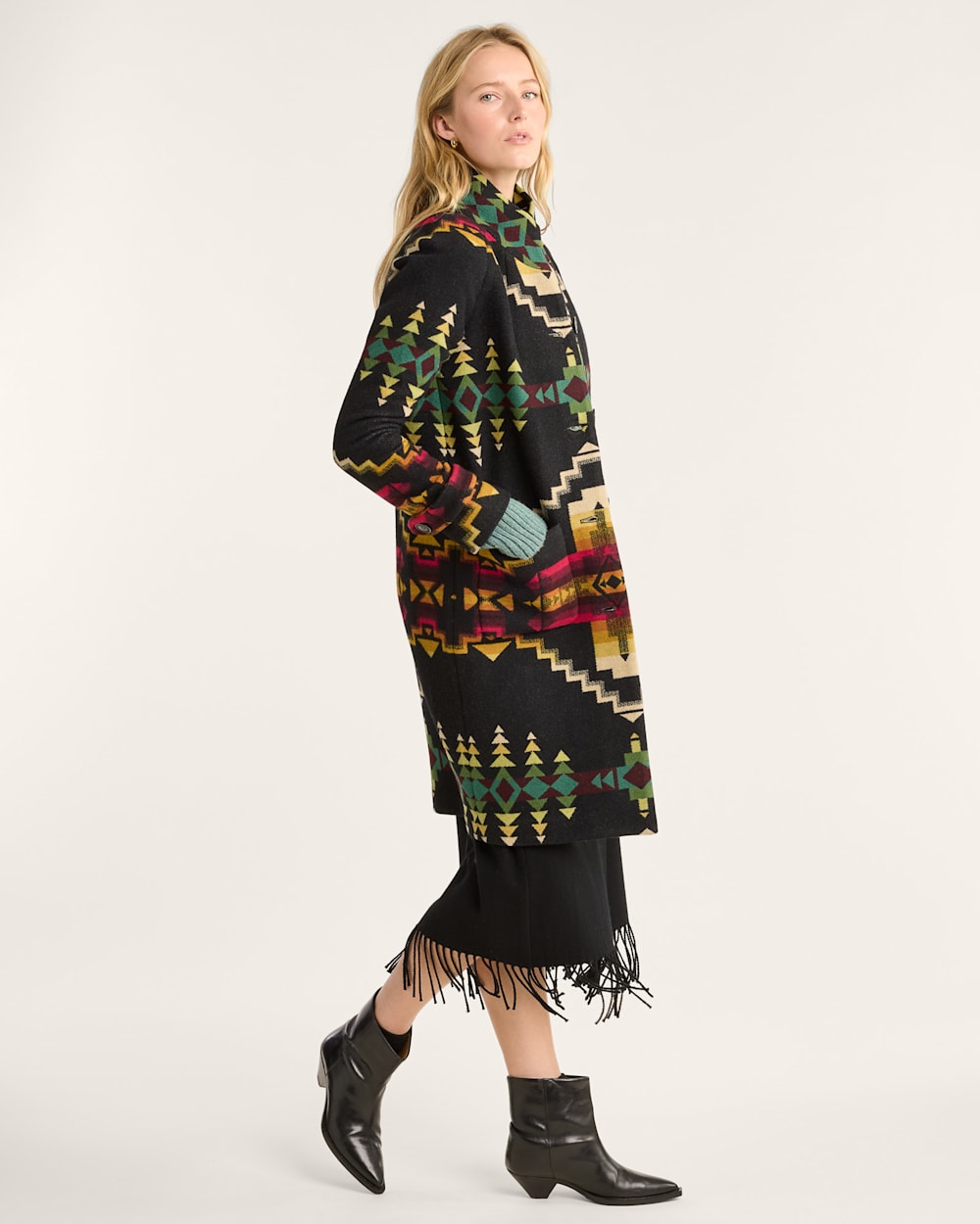 WOMEN'S FOUR CORNERS ARCHIVE BLANKET COAT