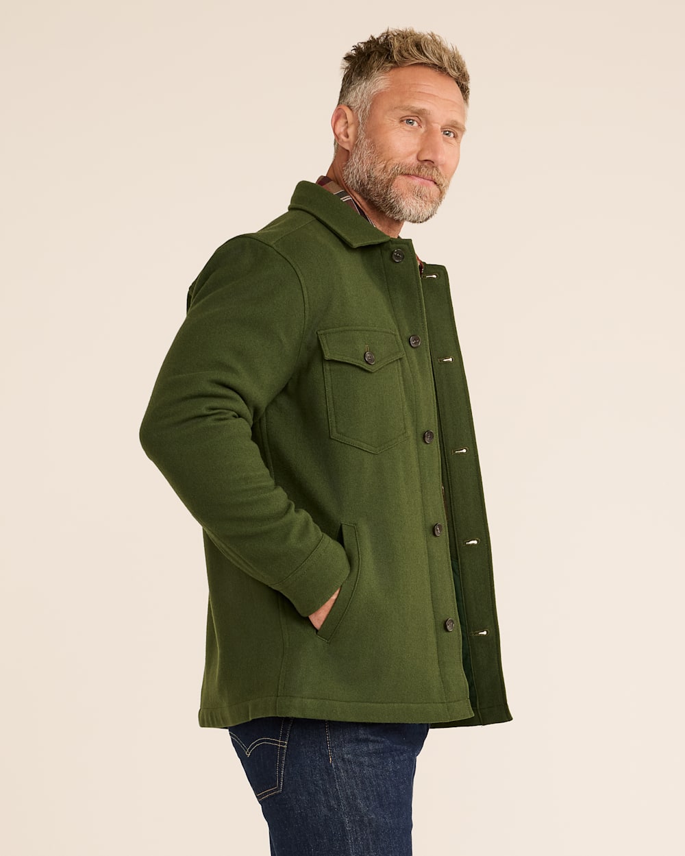 MEN�S WOOL LAWSON COAT