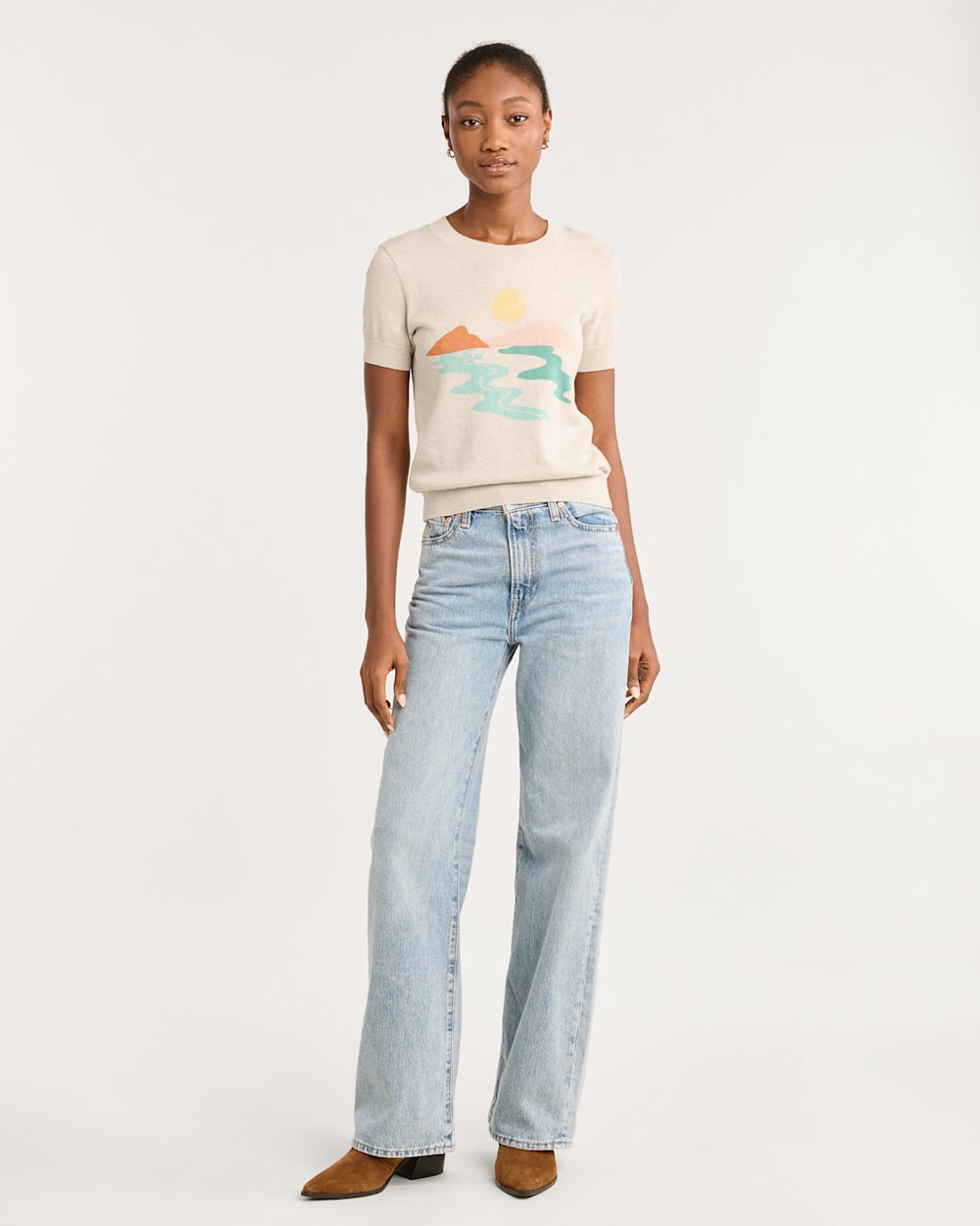 WOMEN'S COASTAL SUNSET COTTON PULLOVER