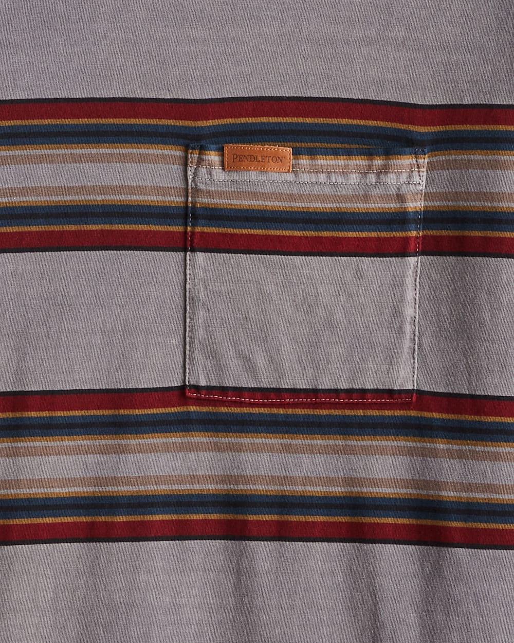 MEN'S LONG-SLEEVE STRIPED DESCHUTES POCKET TEE