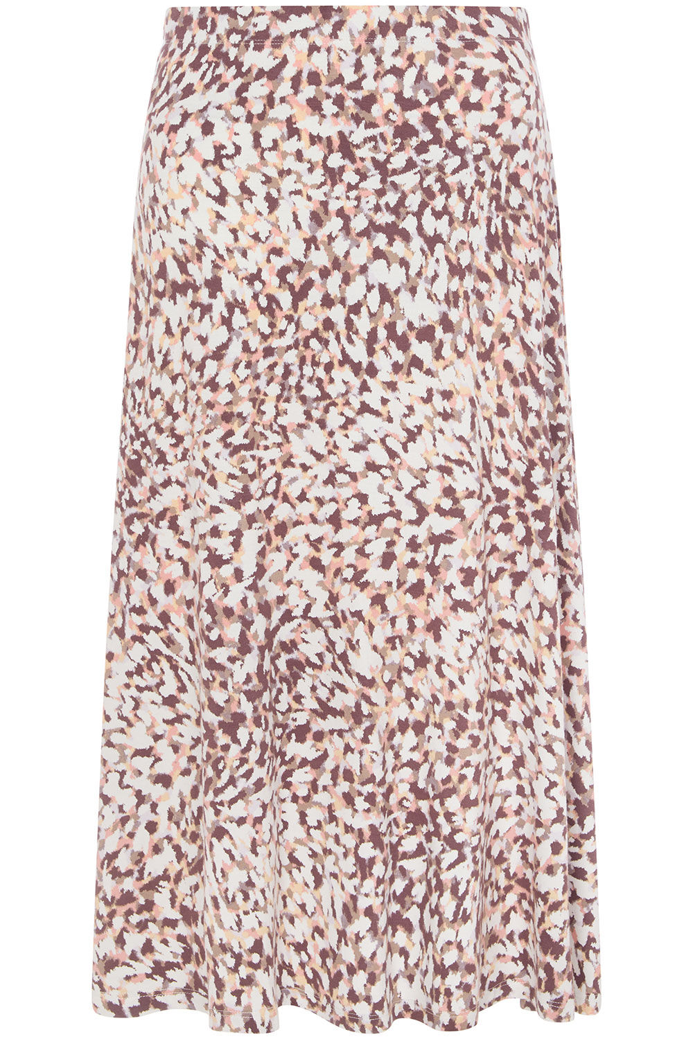 Animal Print Jersey Flippy Skirt