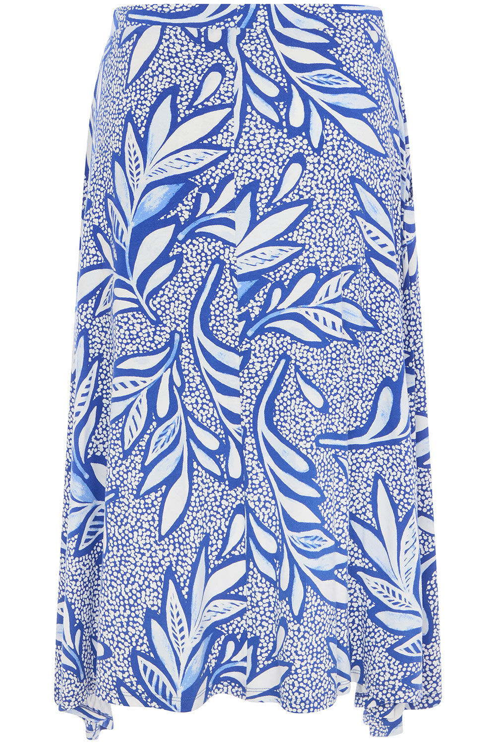 Dotty Palm Print Jersey Flippy Skirt