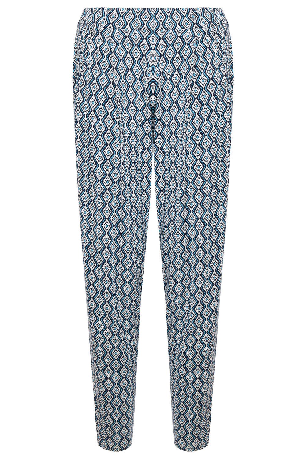 Diamond Print Jersey Harem Pants