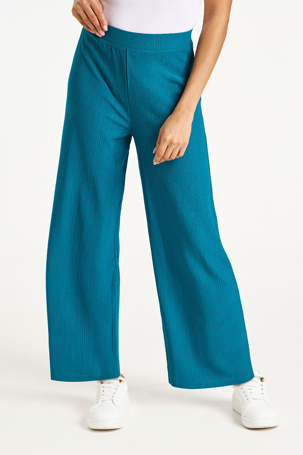 Crinkle Jersey Trousers