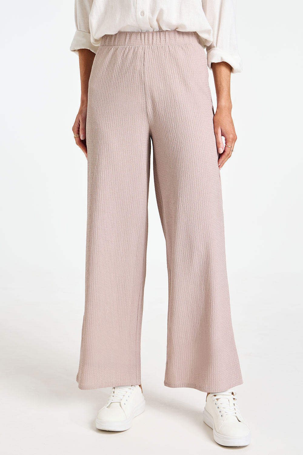 Crinkle Jersey Trousers