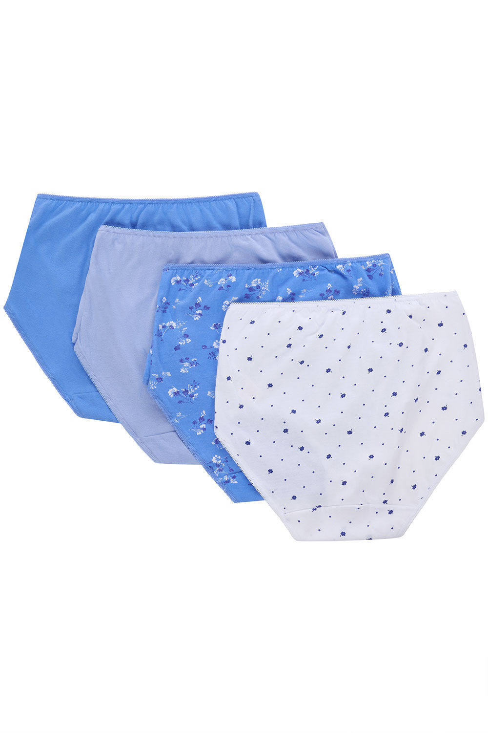 4 Pack Blossom Print Briefs