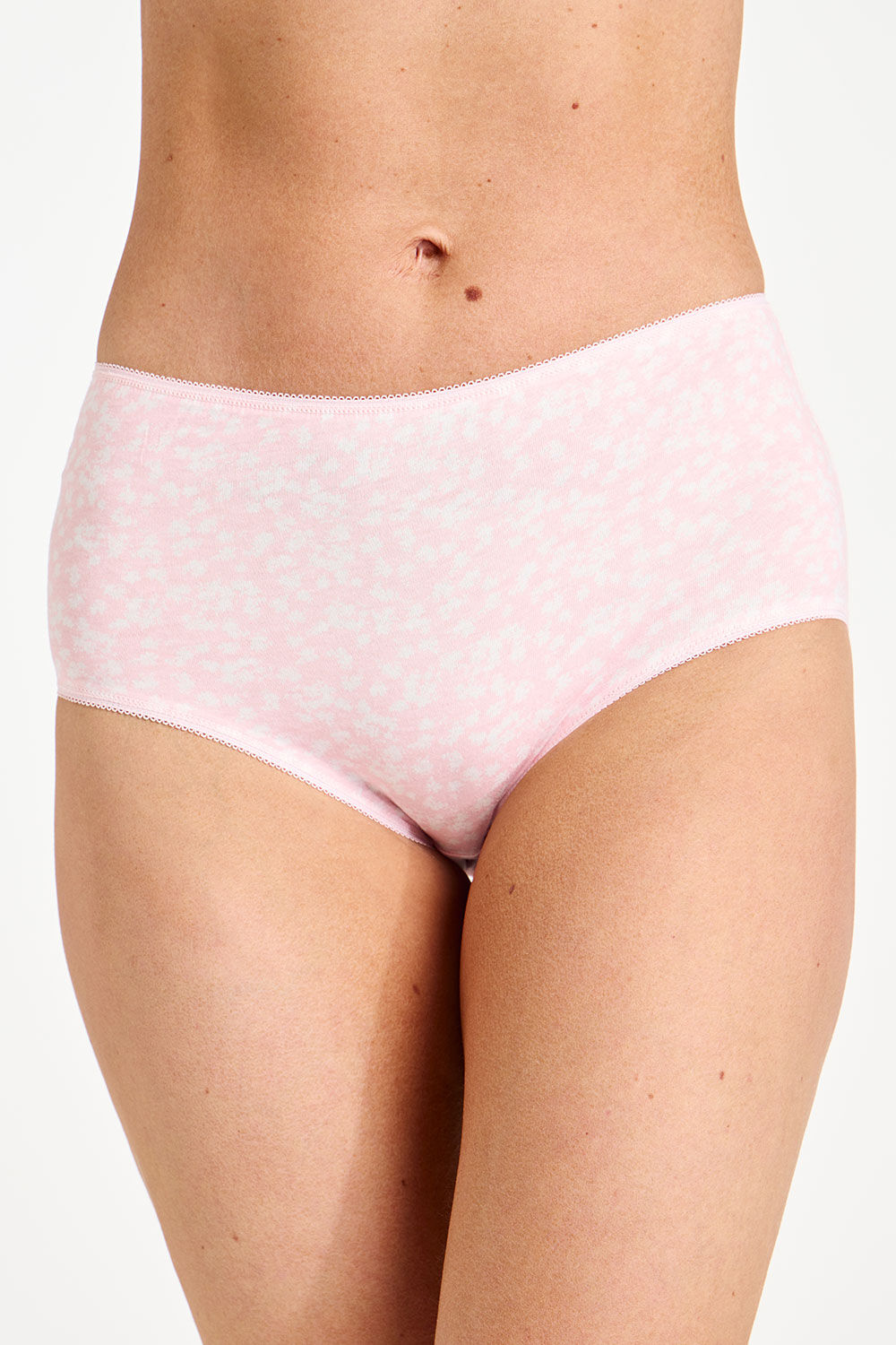 4 Pack Pastel Floral Print Full Briefs