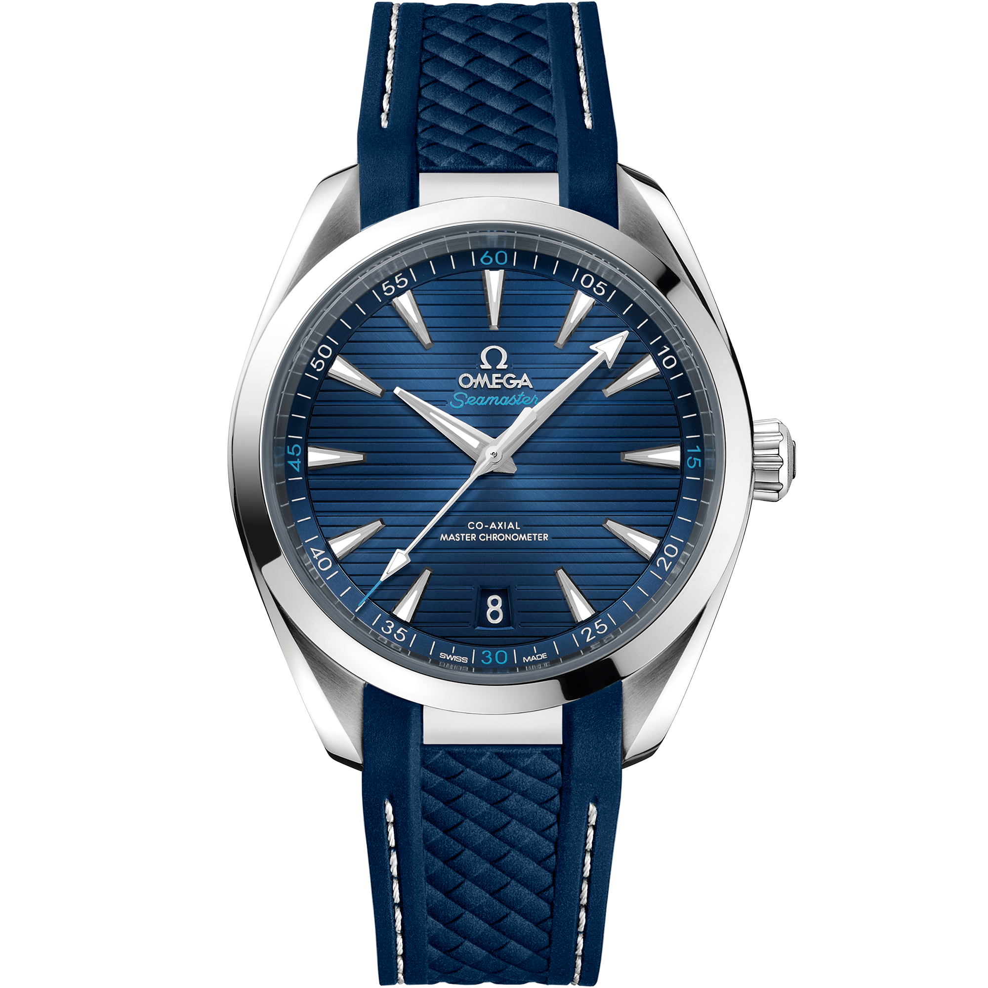 Seamaster AQUATERRA150 M 41 mm, stainless steel case and rubber strap - 220.12.41.21.03.001