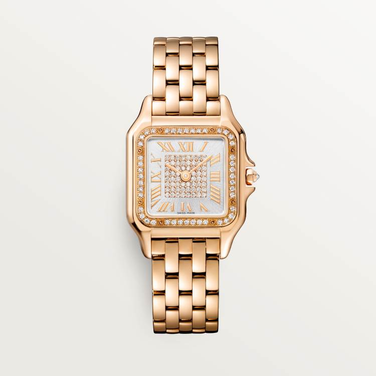 Panthère de Cartier Medium 18-carat rose gold quartz-WJPN0041