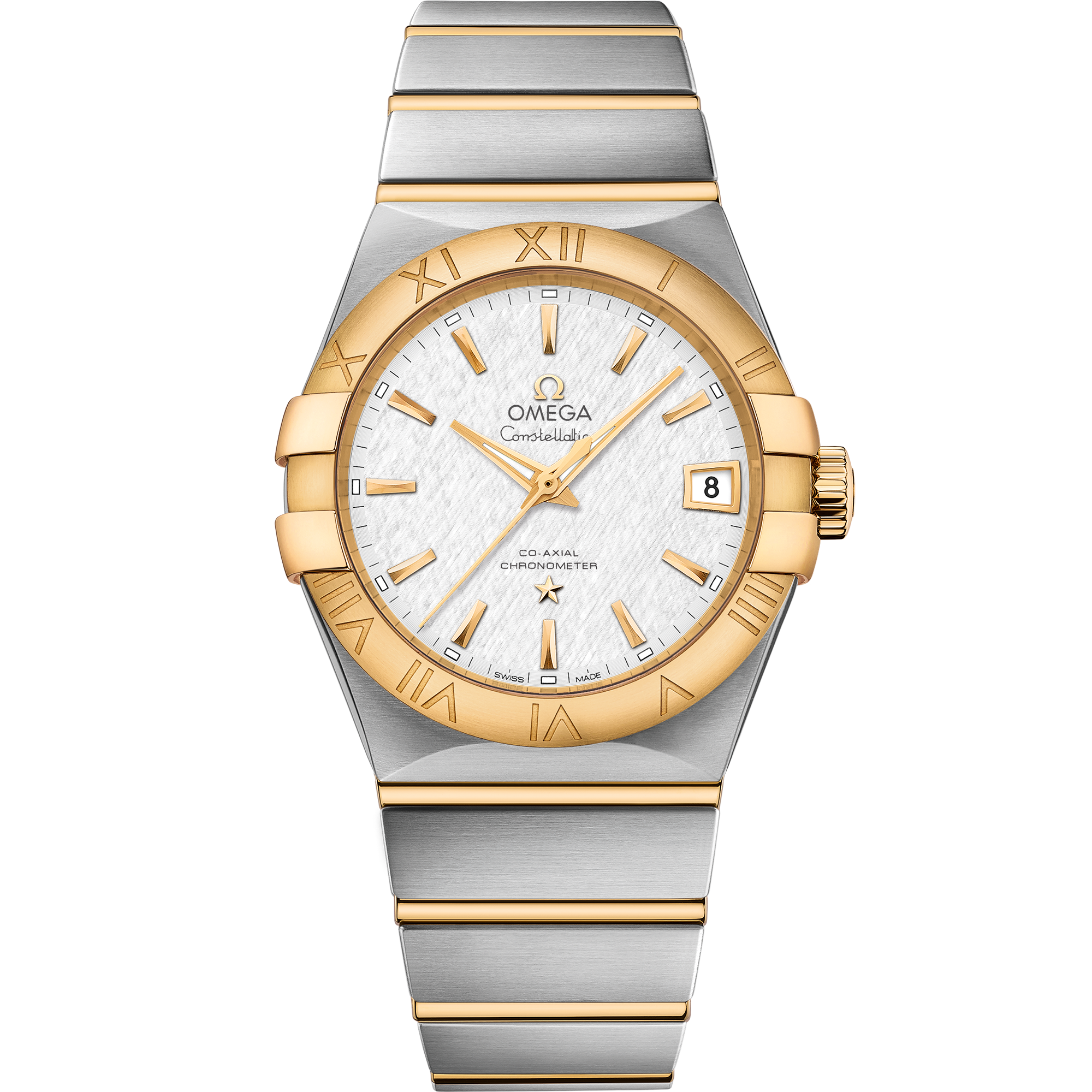 Constellation 38 mm, stainless steel - 18K yellow gold case and stainless steel - yellow gold 18K yellow gold-123.20.38.21.02.006
