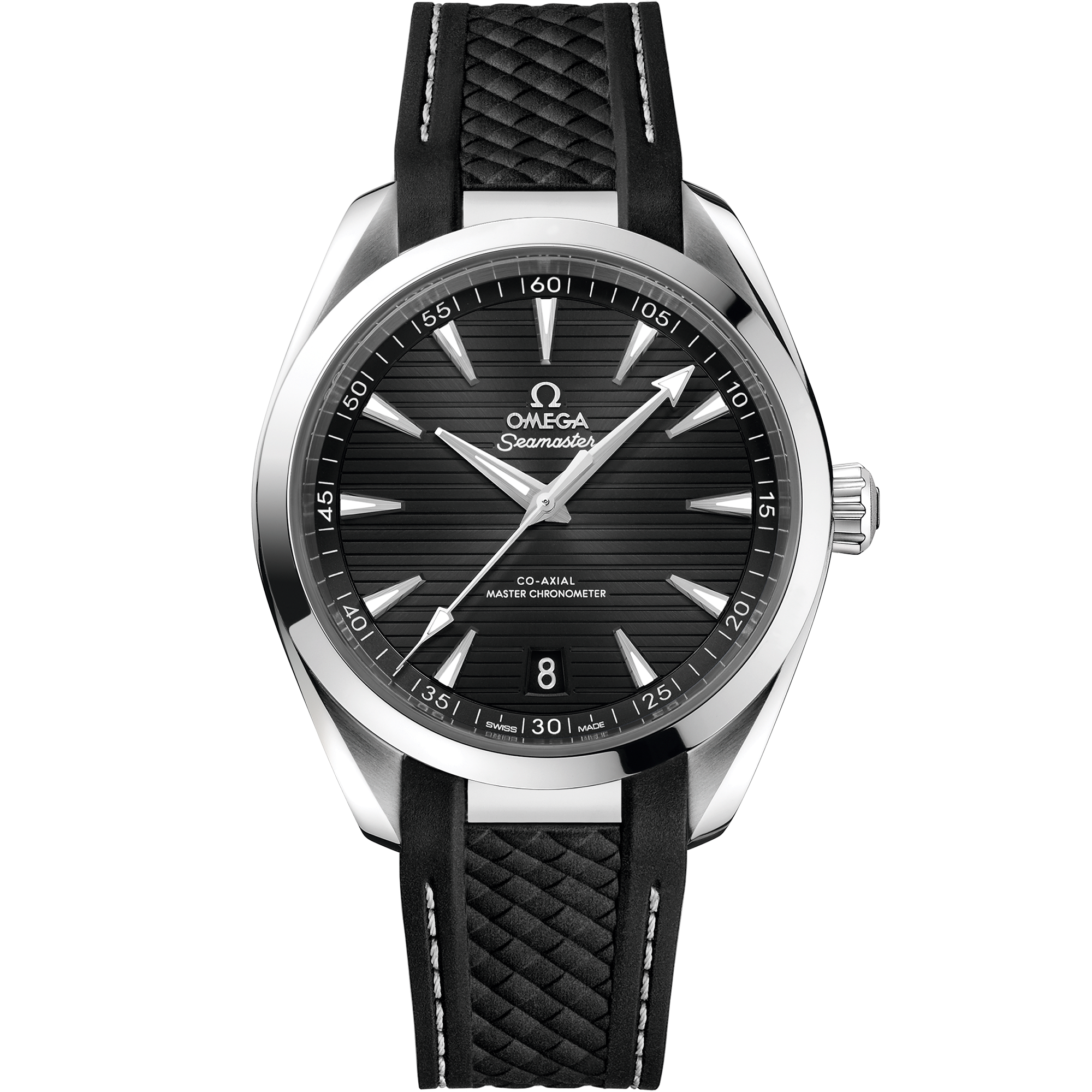 Seamaster AQUATERRA150 M 41 mm in stainless steel case and rubber strap - 220.12.41.21.01.001