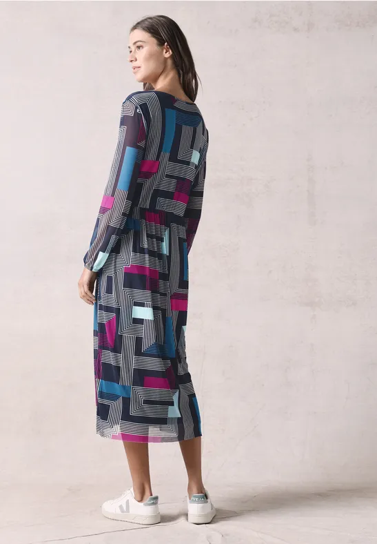 Bedrucktes Meshkleid