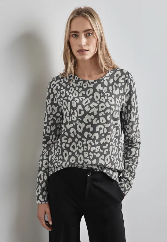 Sweatshirt mit Leo-Muster