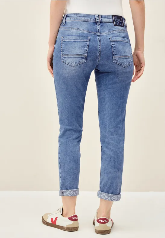 Casual Fit Jeans mit Turn-Up