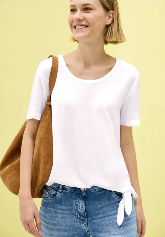 Bluse mit Knotendetail