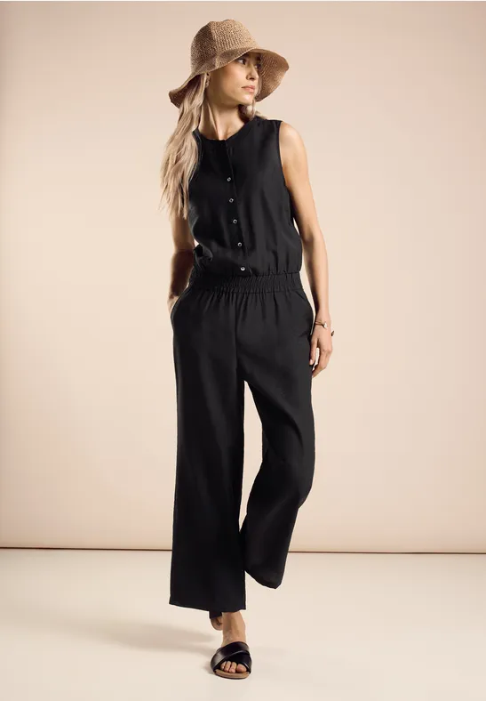 Jumpsuit in Unifarbe