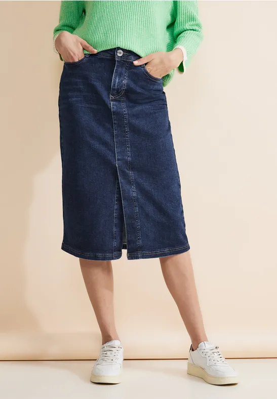 Midi Jeansrock
