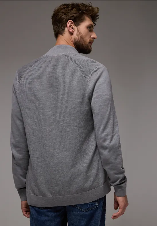 Strickjacke im Washed-Look