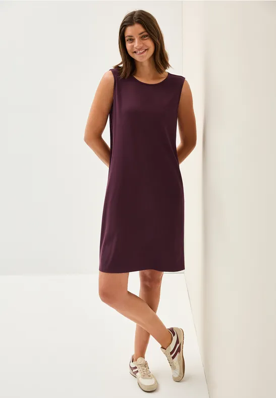 Ärmelloses Jersey-Kleid