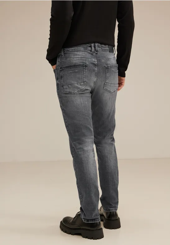 Graue Regular Fit Jeans