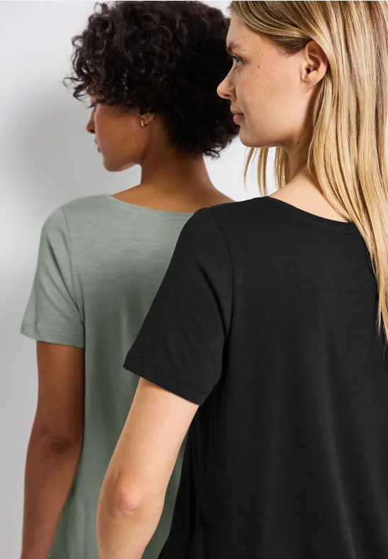 2er-Pack V-Neck T-Shirt