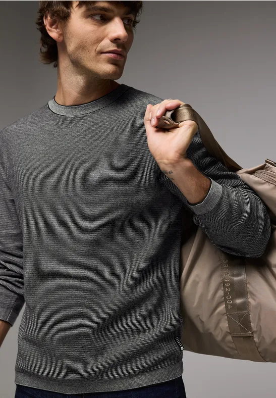 Feiner Slub-Pullover
