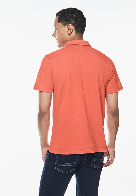 Garmend Dye Slub Poloshirt