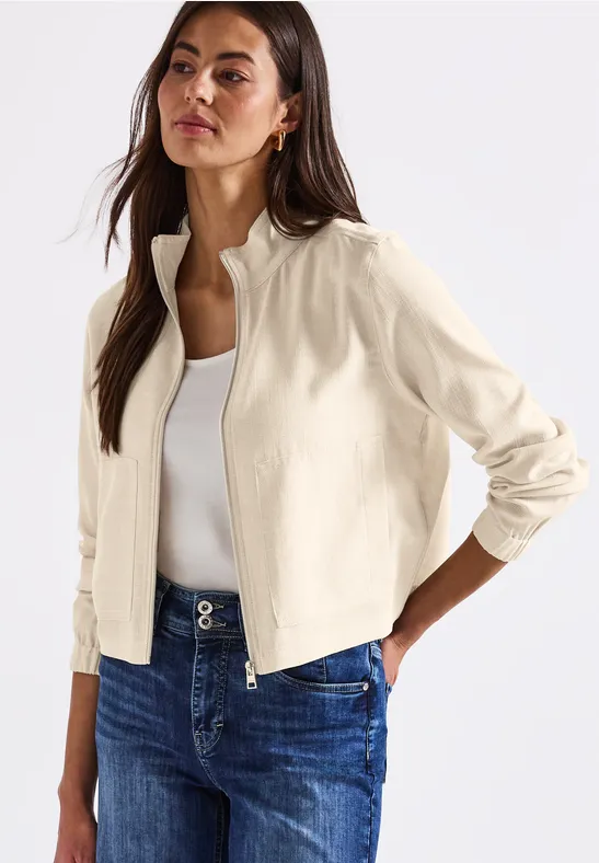 Melange-Look Jacke