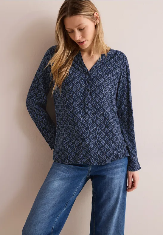 Tunika mit Minimal Print