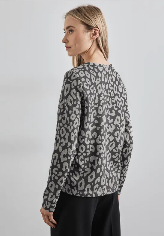 Sweatshirt mit Leo-Muster