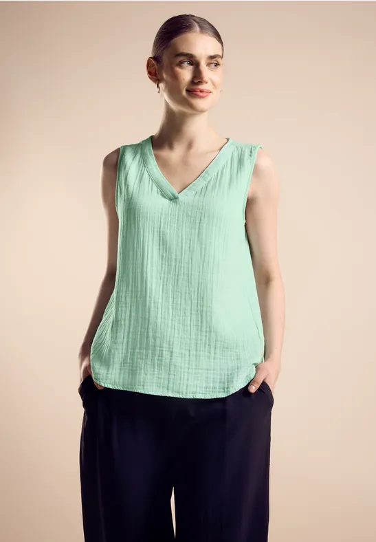 Ärmellose Bluse