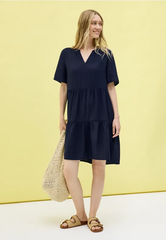 Knielanges Volant-Kleid