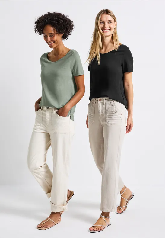 2er-Pack V-Neck T-Shirt