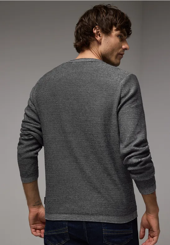 Feiner Slub-Pullover