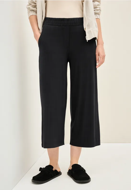 Wide Leg Jersey-Hose