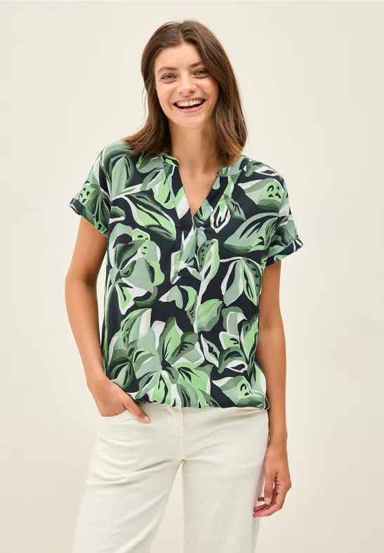 Gemustertes Blusenshirt