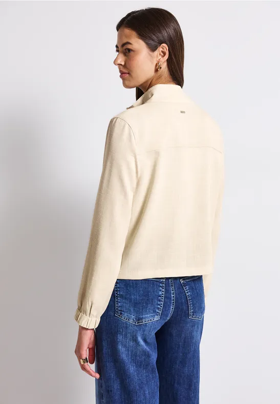 Melange-Look Jacke
