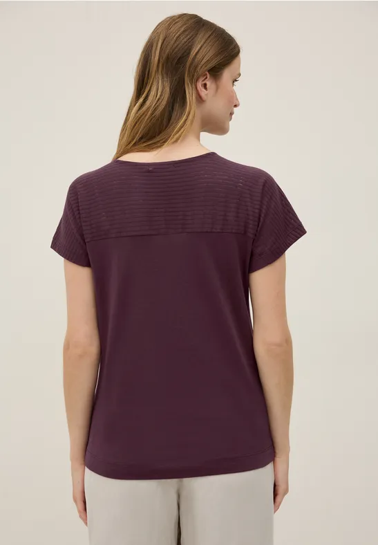 Shirt mit Burn-Out-Details