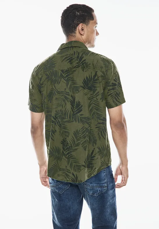 Hemd mit Resort Print