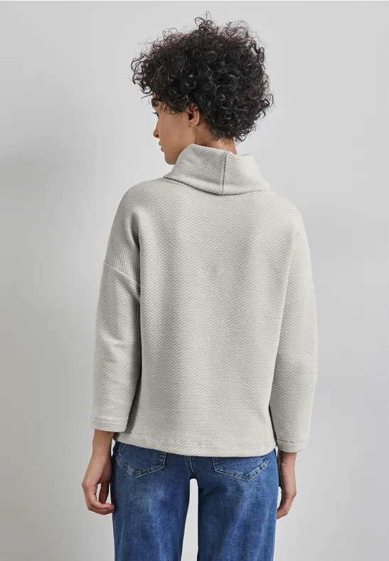 Schalkragen Strukturshirt