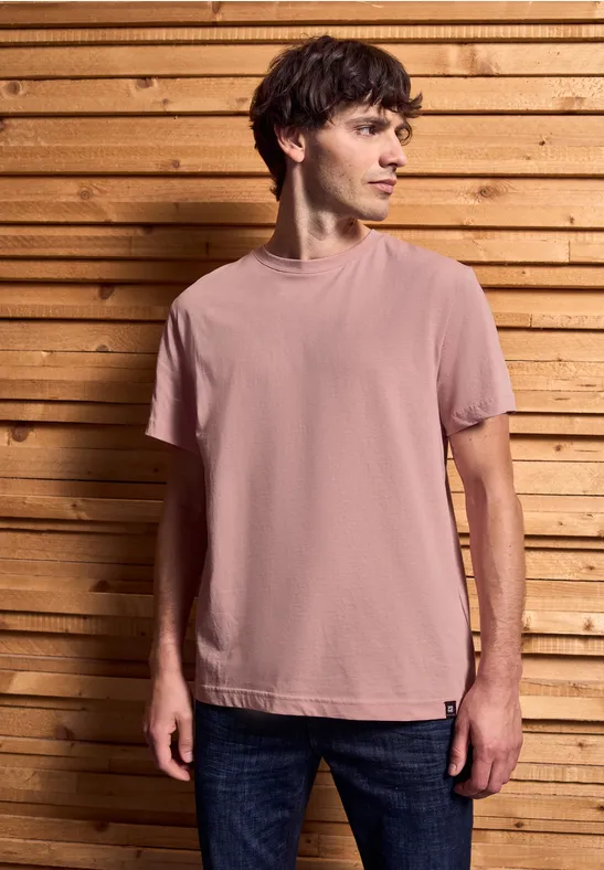 Basic T-Shirt in Unifarbe