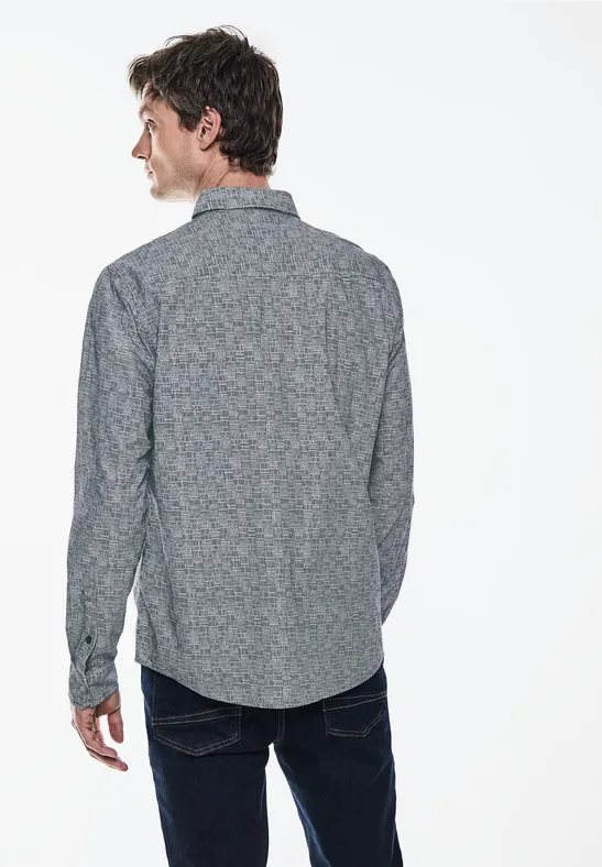 Allover Print Hemd
