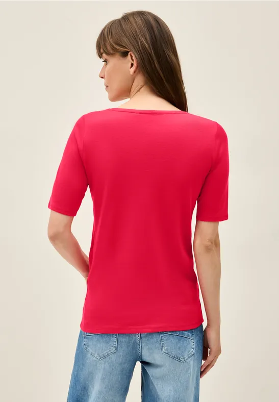T-Shirt in Unifarbe