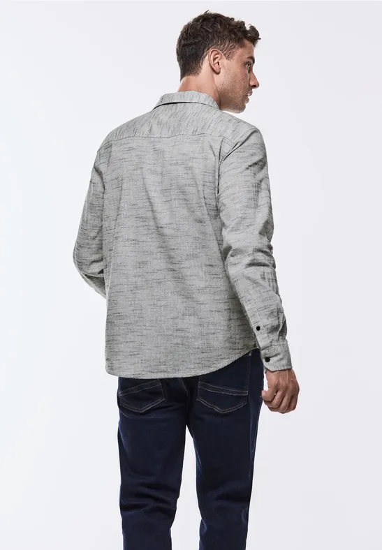 Hemd in Melange-Optik