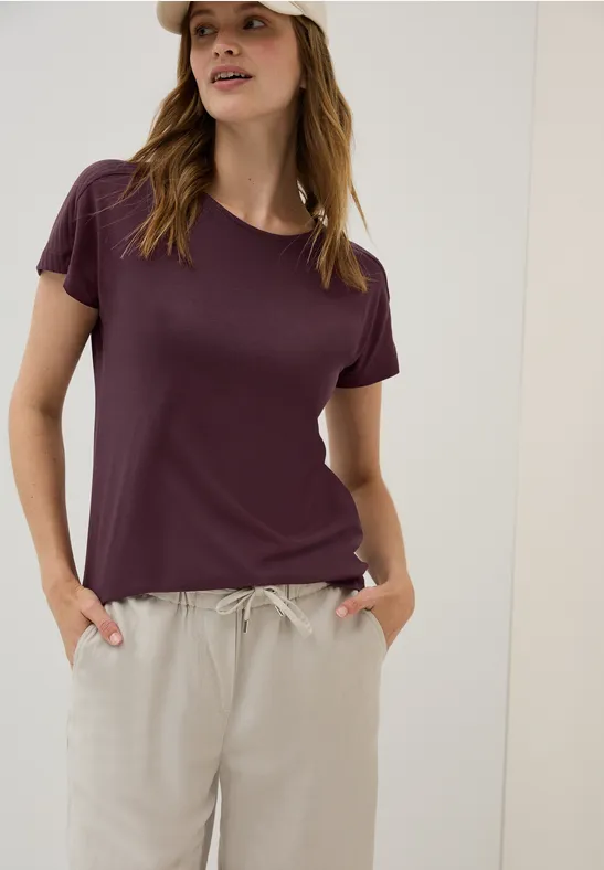 Shirt mit Burn-Out-Details